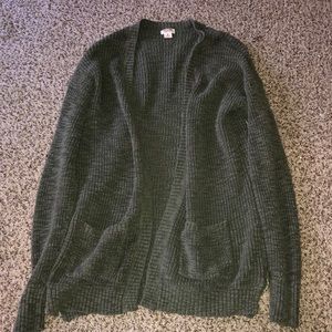 Green cardigan